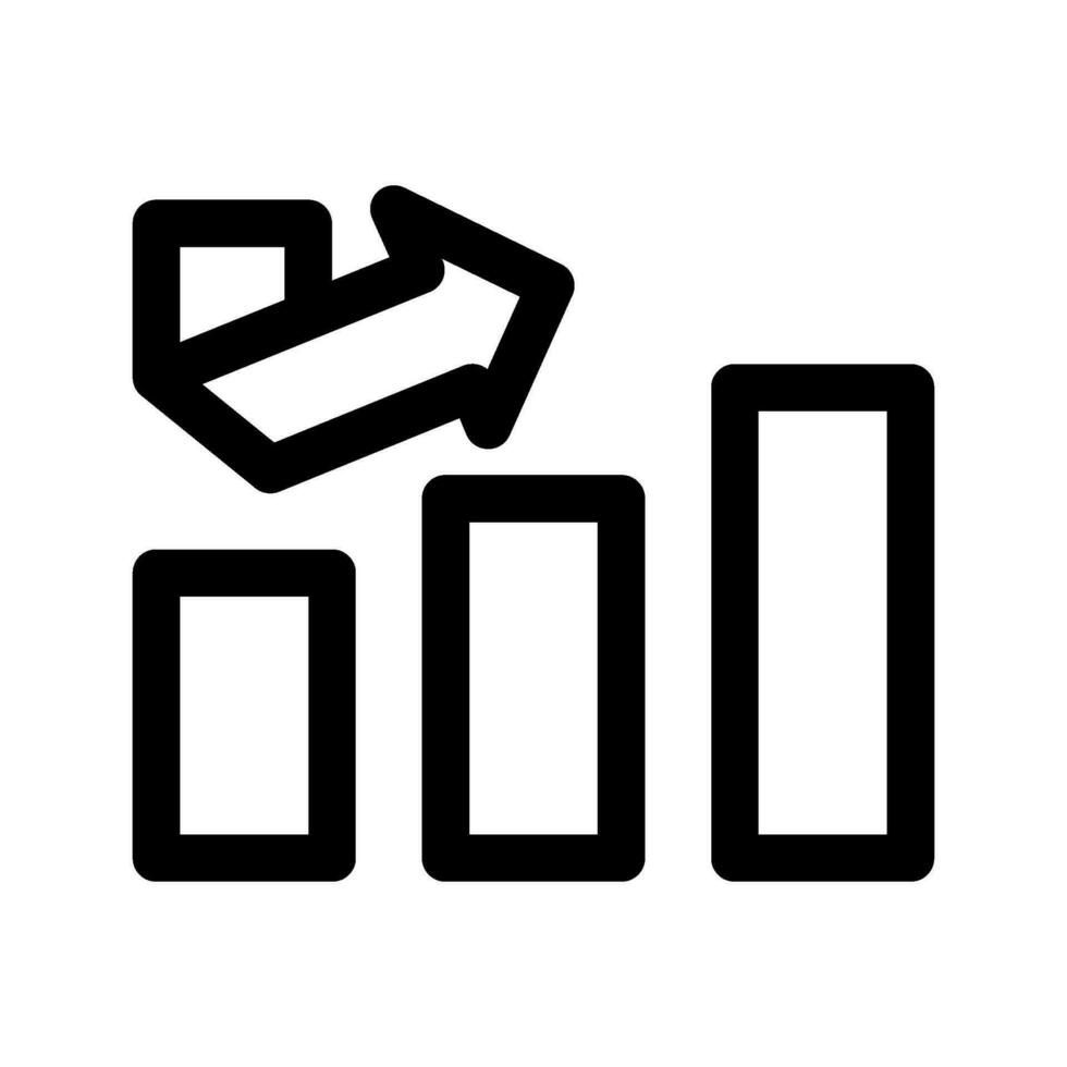 bar graphique icône vecteur symbole conception illustration