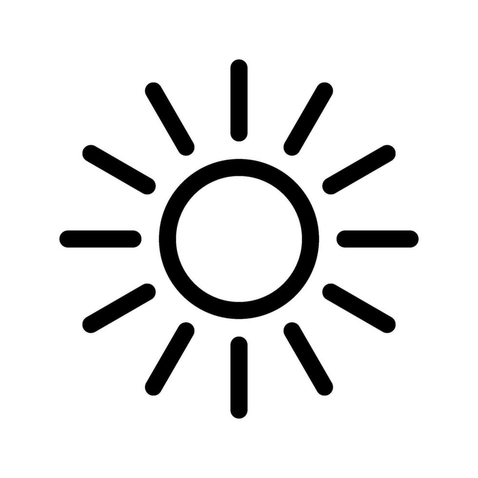 Soleil icône vecteur symbole conception illustration