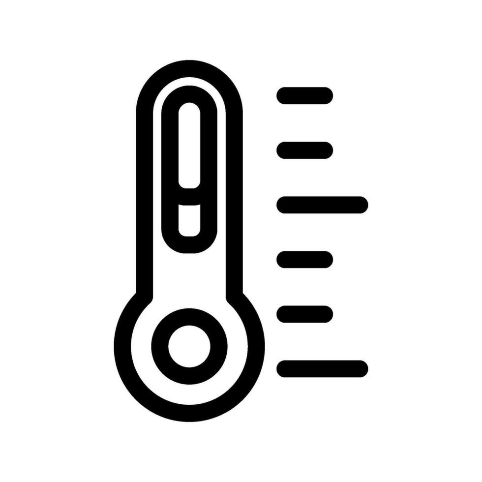 thermomètre icône vecteur symbole conception illustration