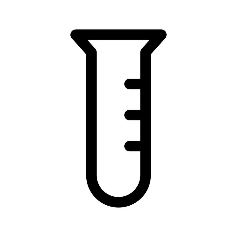 tester tube icône vecteur symbole conception illustration