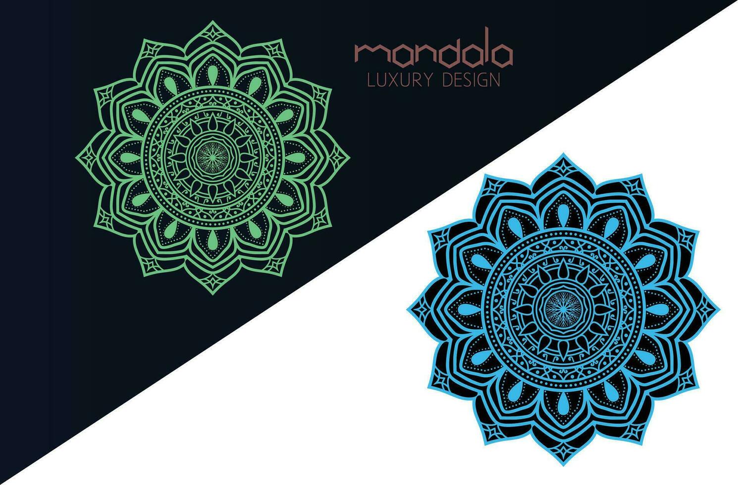 Créatif mandala art conceptions, moderne mandala art. vecteur