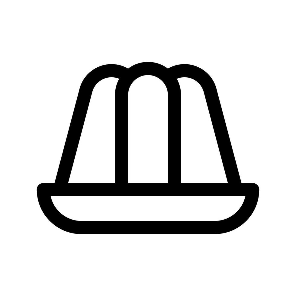 pudding icône vecteur symbole conception illustration