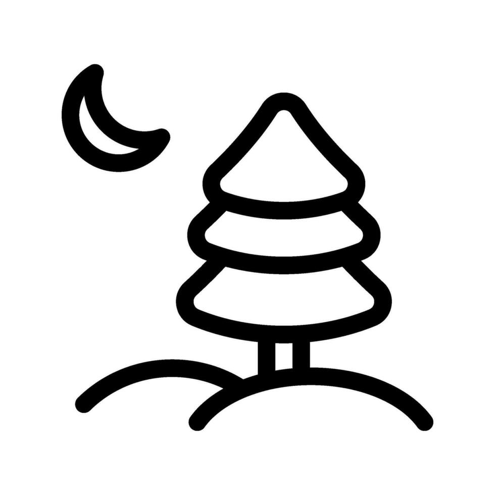 pin arbre icône vecteur symbole conception illustration