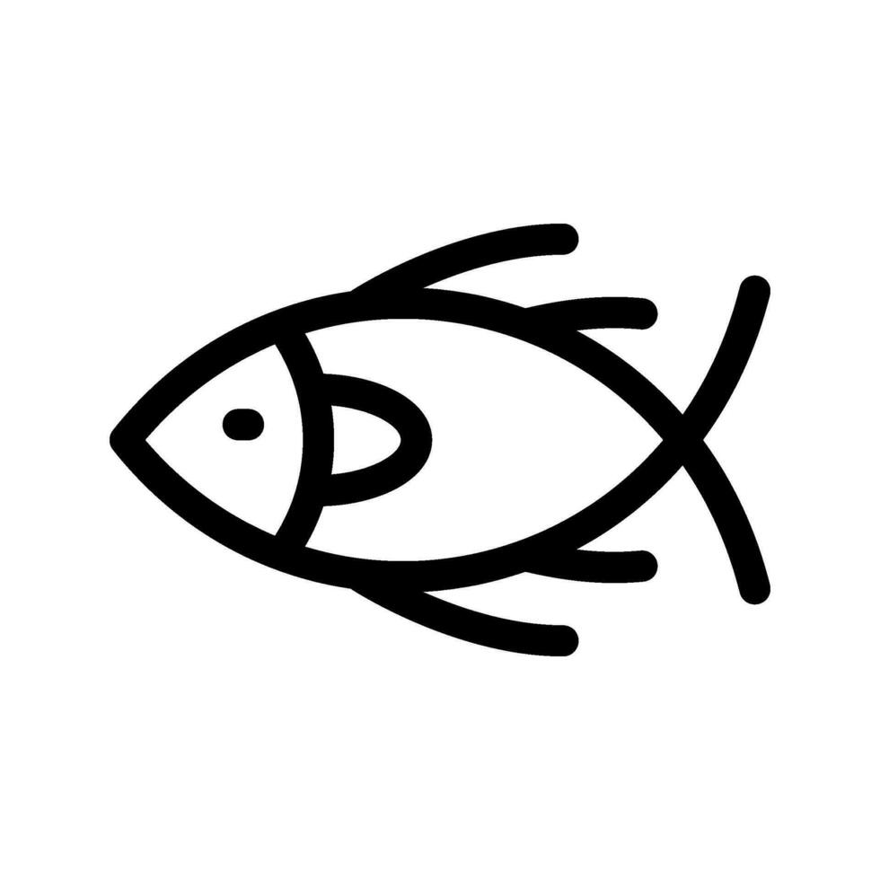 poisson icône vecteur symbole conception illustration