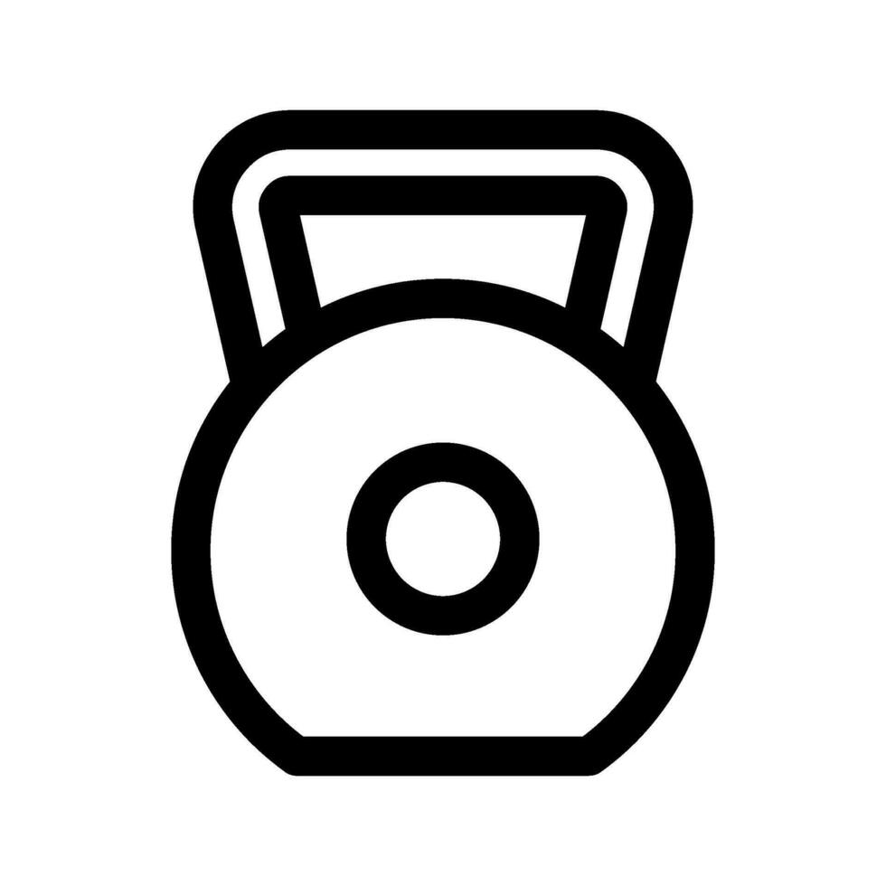 kettlebell icône vecteur symbole conception illustration