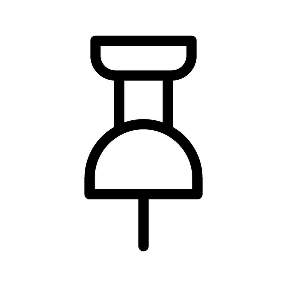 pousser épingle icône vecteur symbole conception illustration
