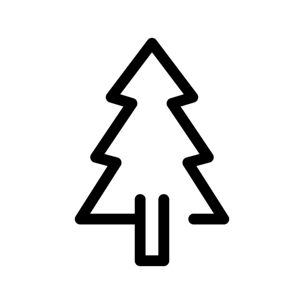 épicéa arbre icône vecteur symbole conception illustration