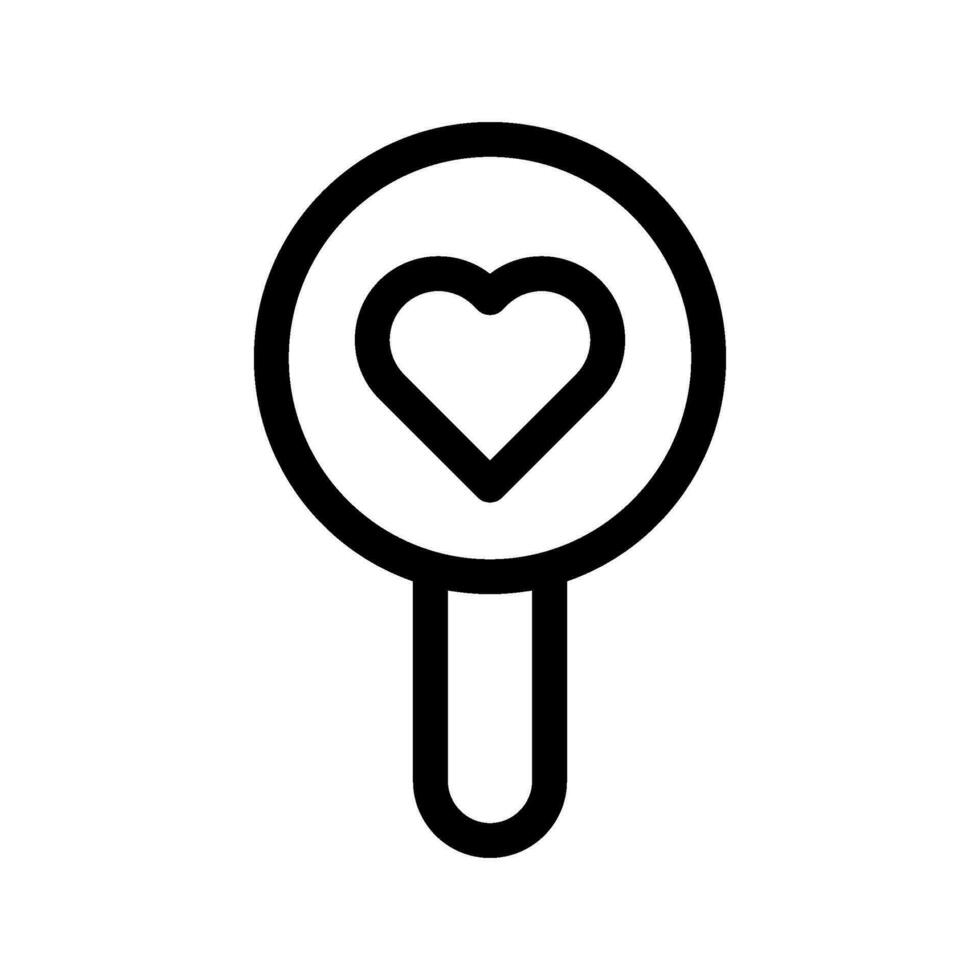 chercher l'amour icône vecteur symbole conception illustration