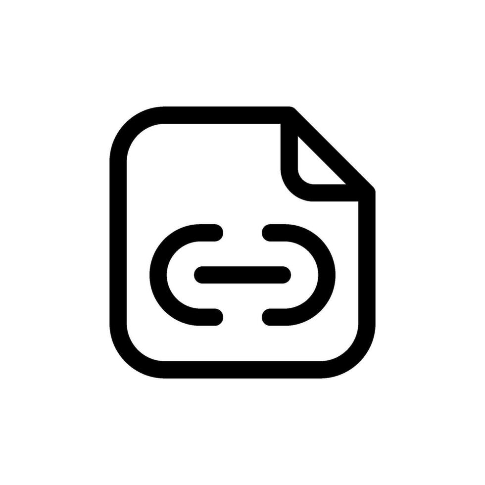 fichier lien icône vecteur symbole conception illustration