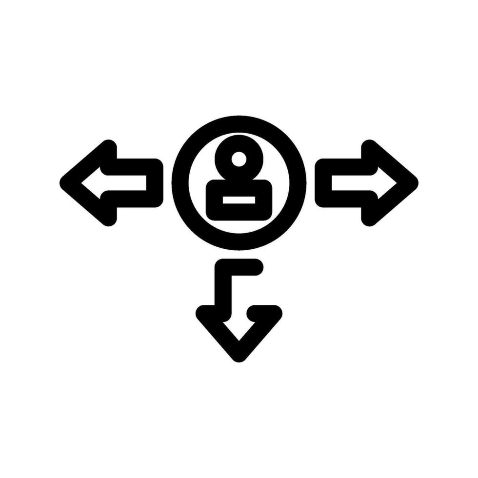 programme directeur icône vecteur symbole conception illustration