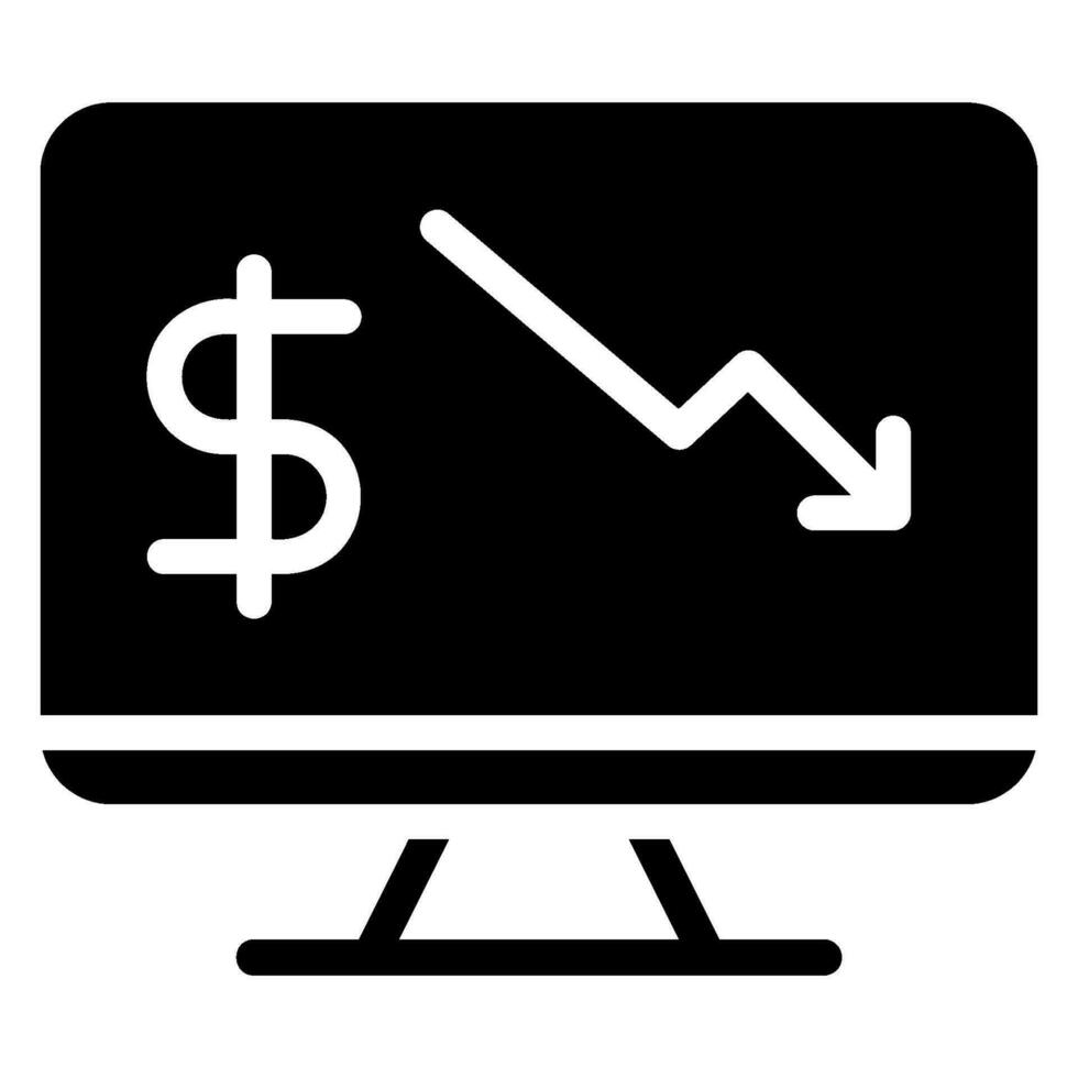 icône de glyphe de nouvelles vecteur