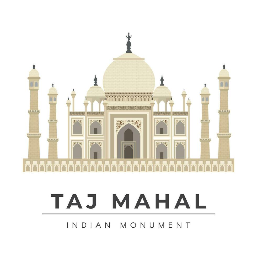 taj Mahal, agra, Indien monument vecteur illustration