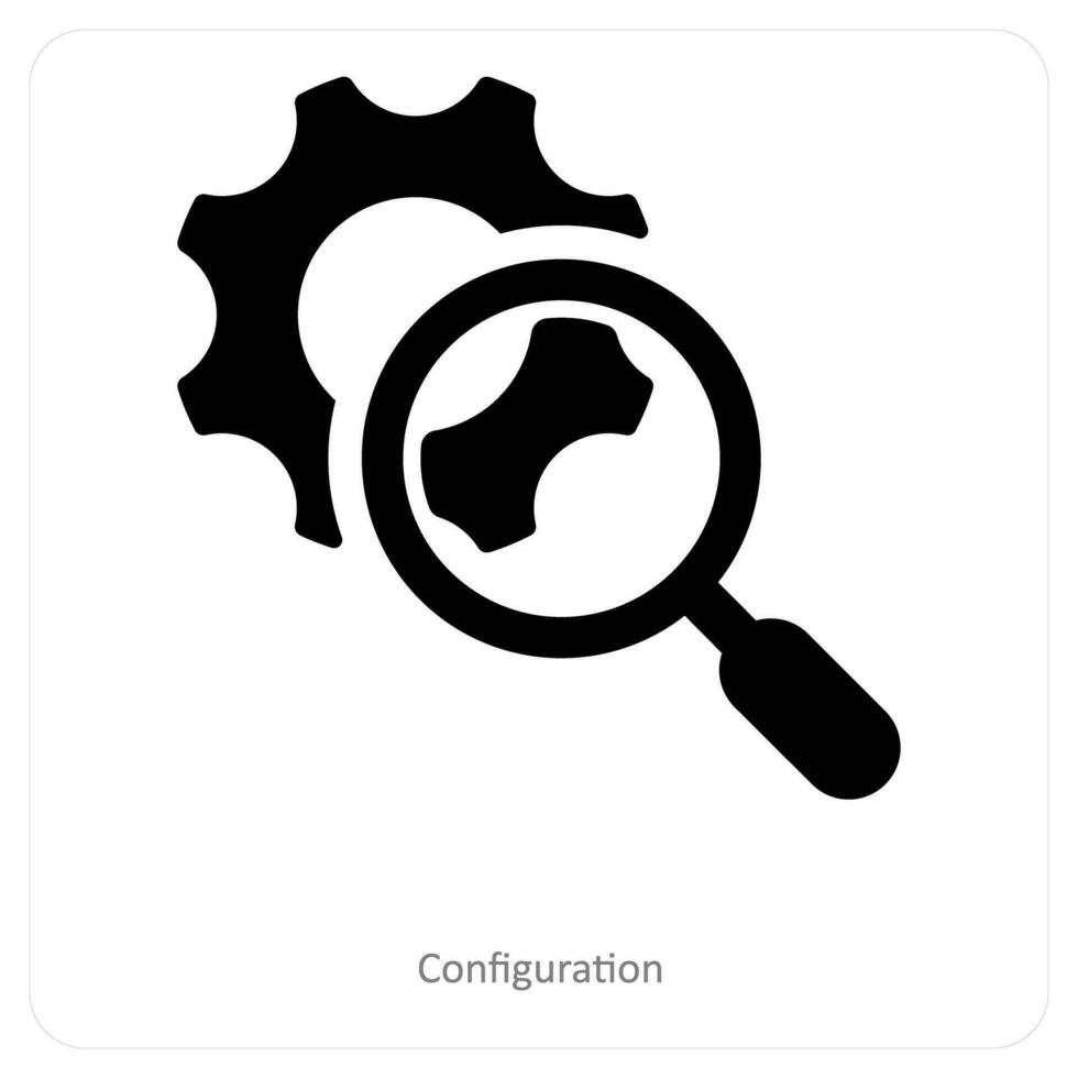 configuration et réglage icône concept vecteur