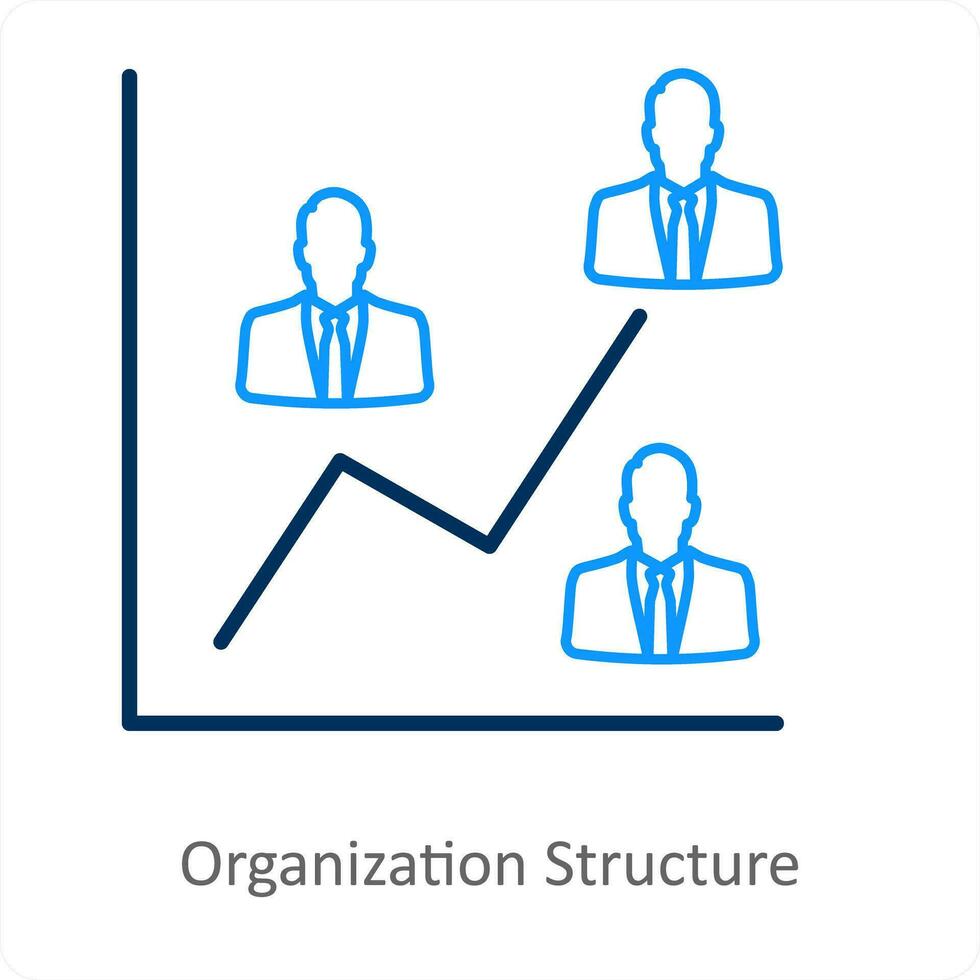 organisation structure et équipe icône concept vecteur
