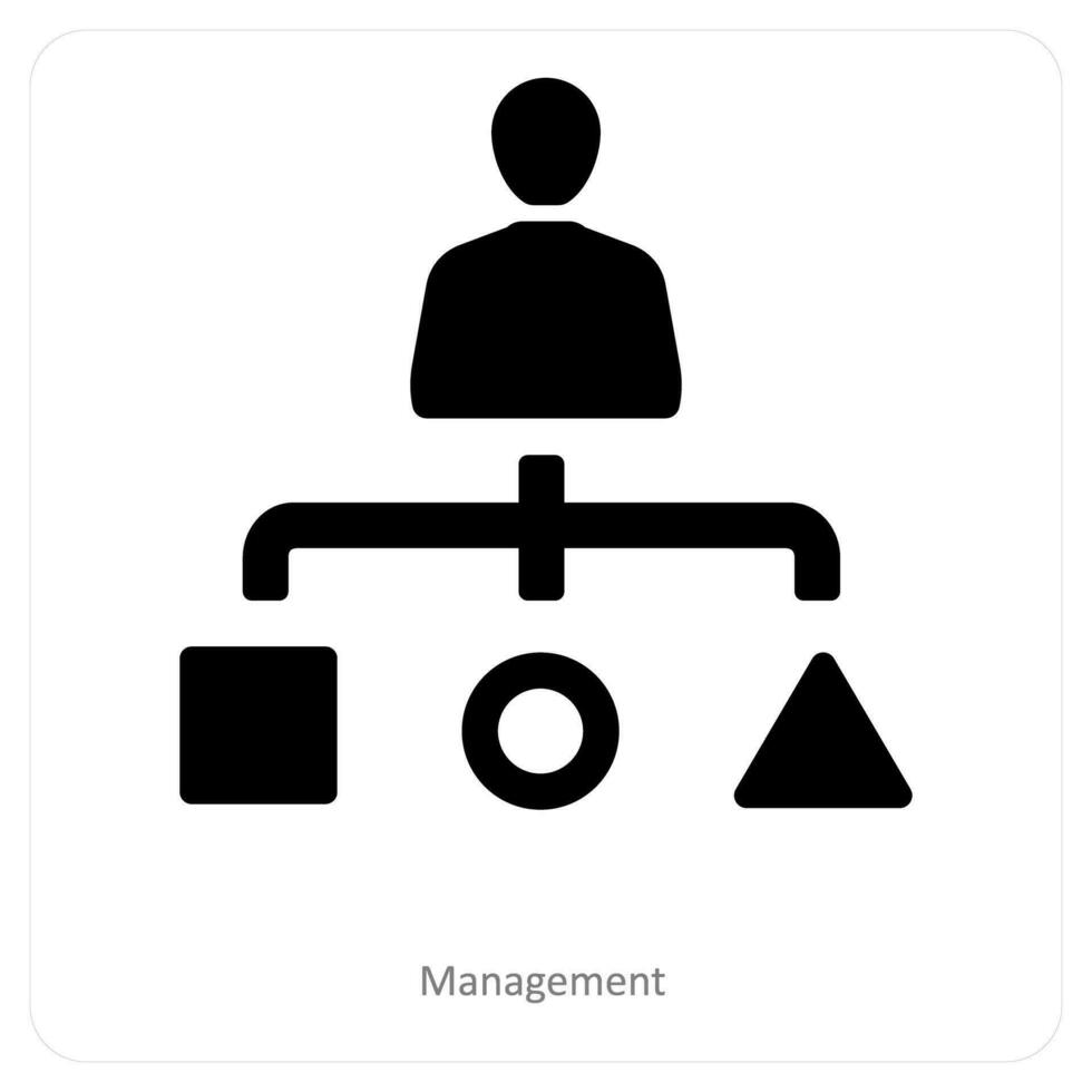 la gestion et affaires icône concept vecteur