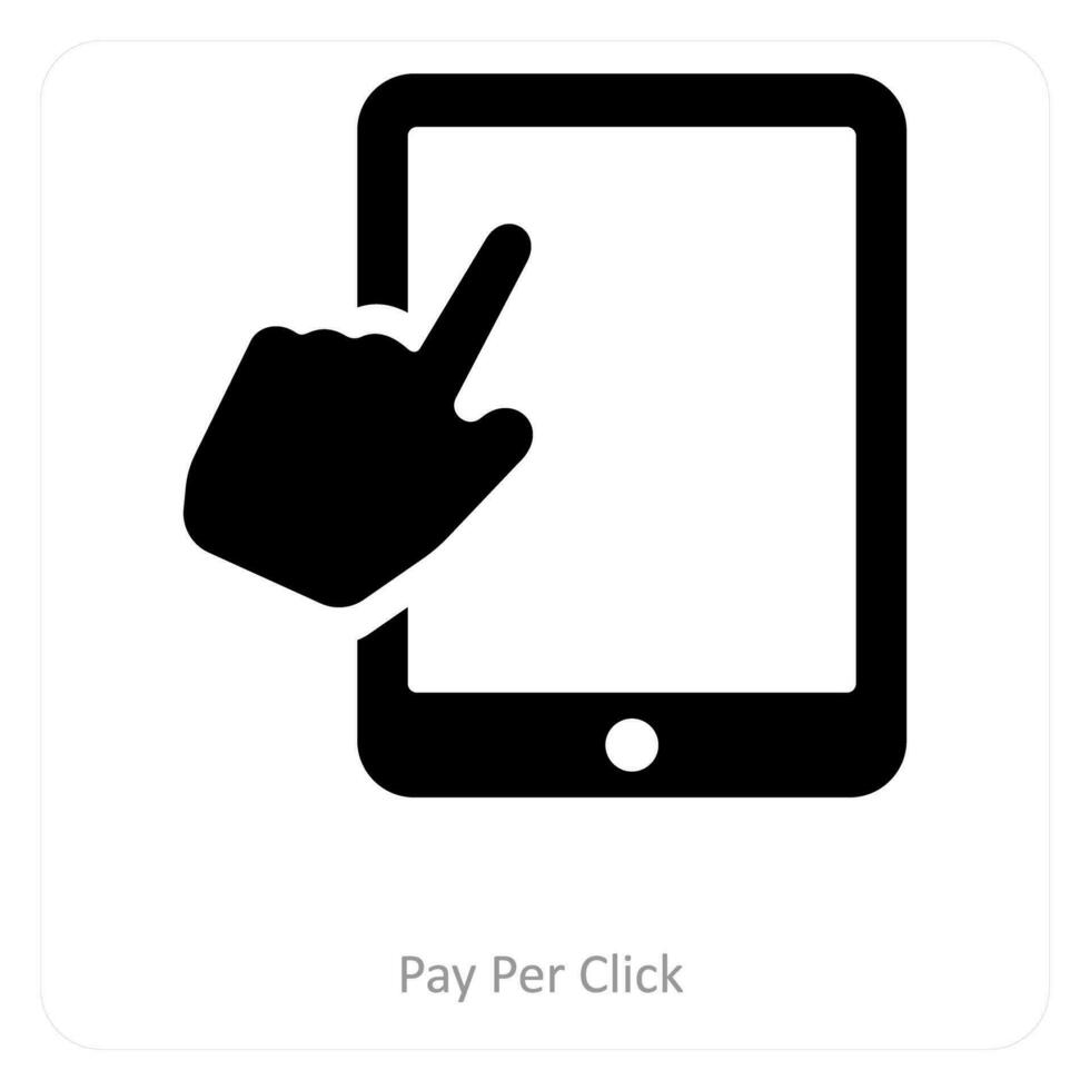 Payer par Cliquez sur icône concept vecteur