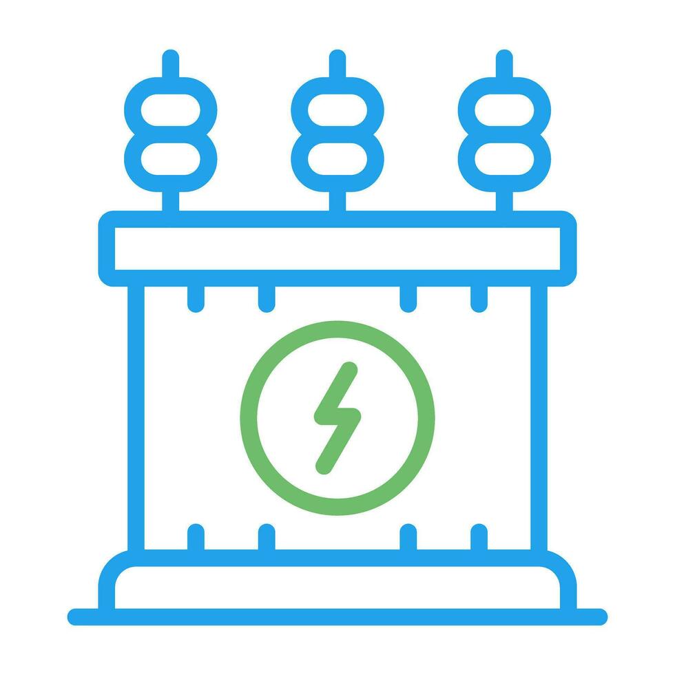 Puissance transformateur vecteur icône