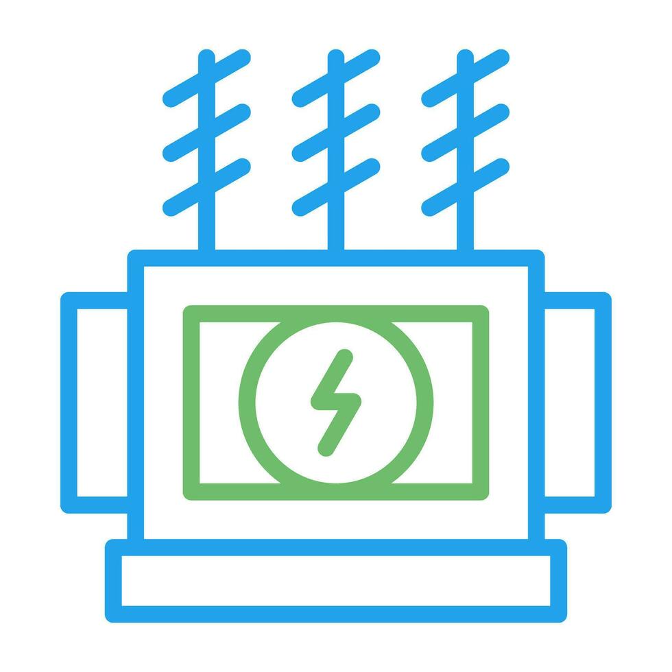 Puissance transformateur vecteur icône