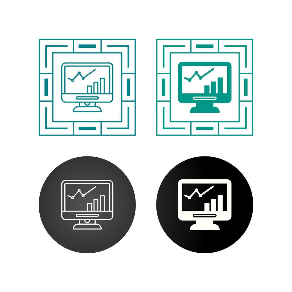 icône de vecteur de croissance lcd