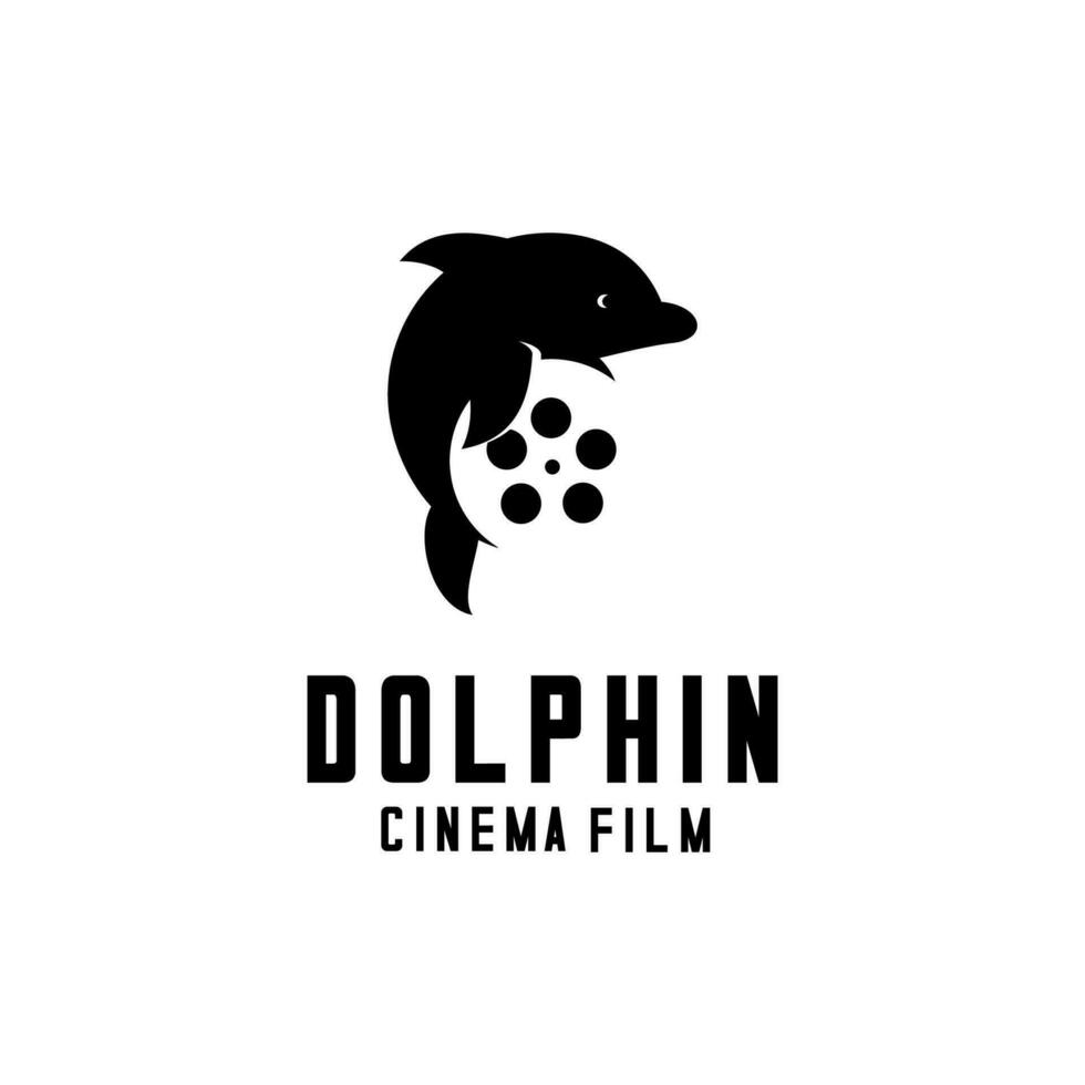 dauphin cinéma logo vecteur