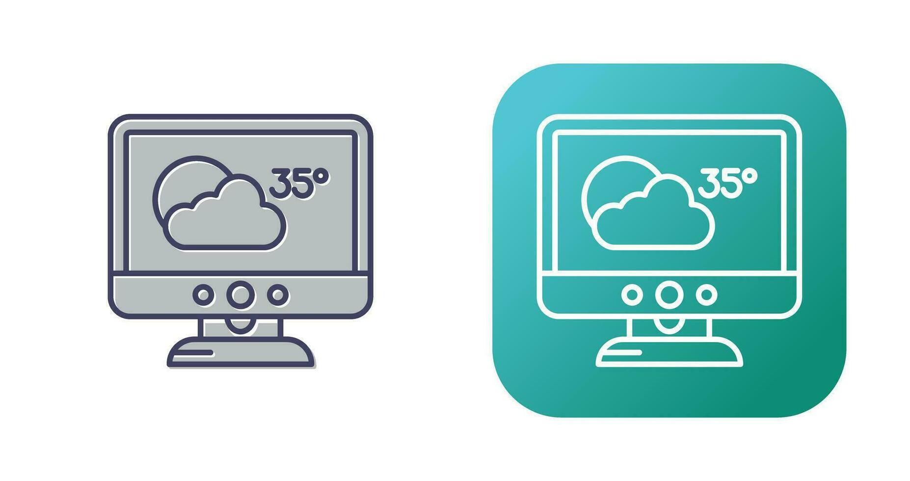 icône de vecteur de prévisions météo