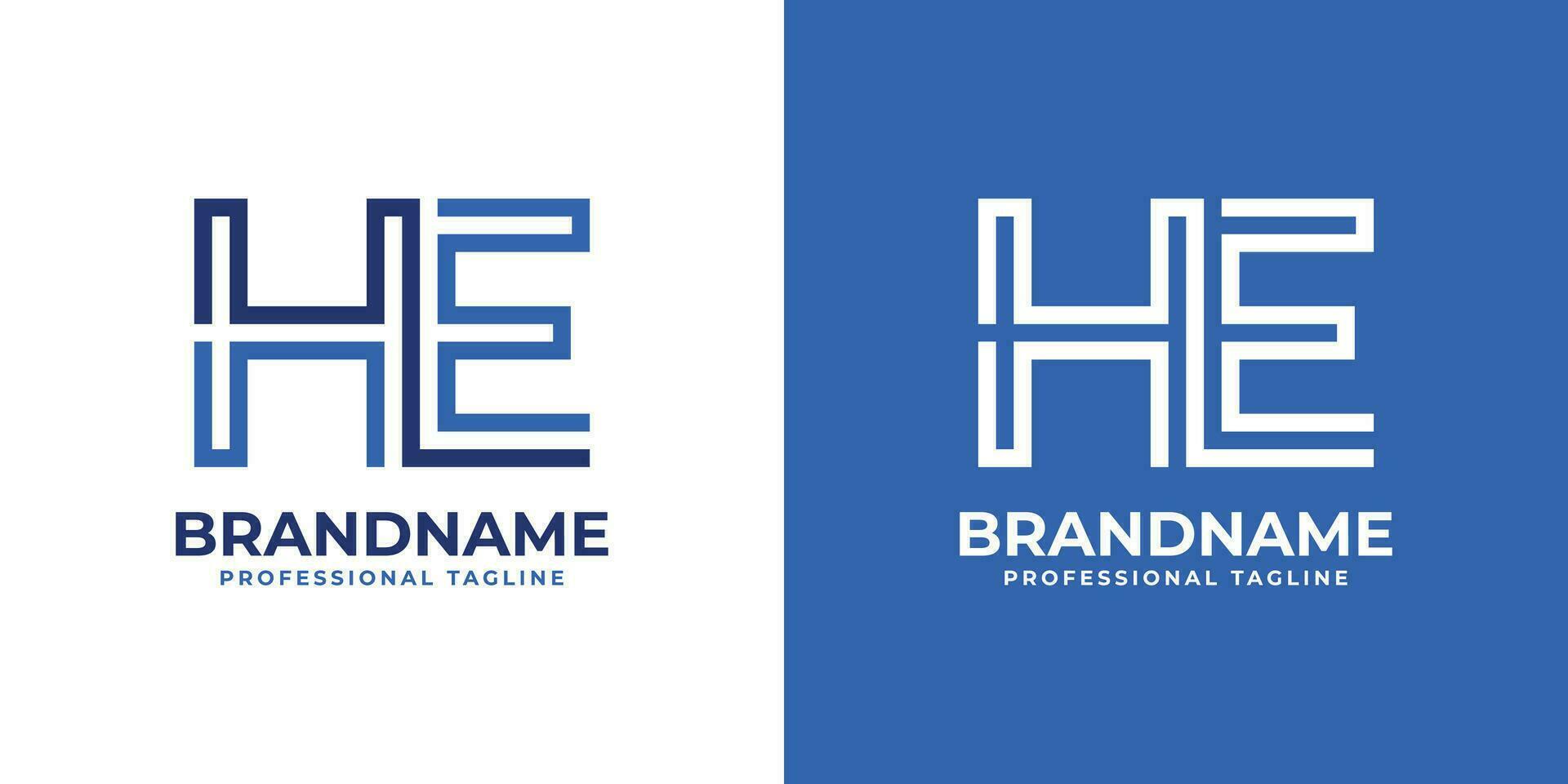 lettre il ligne monogramme logo, adapté pour affaires avec il ou hein initiales. vecteur