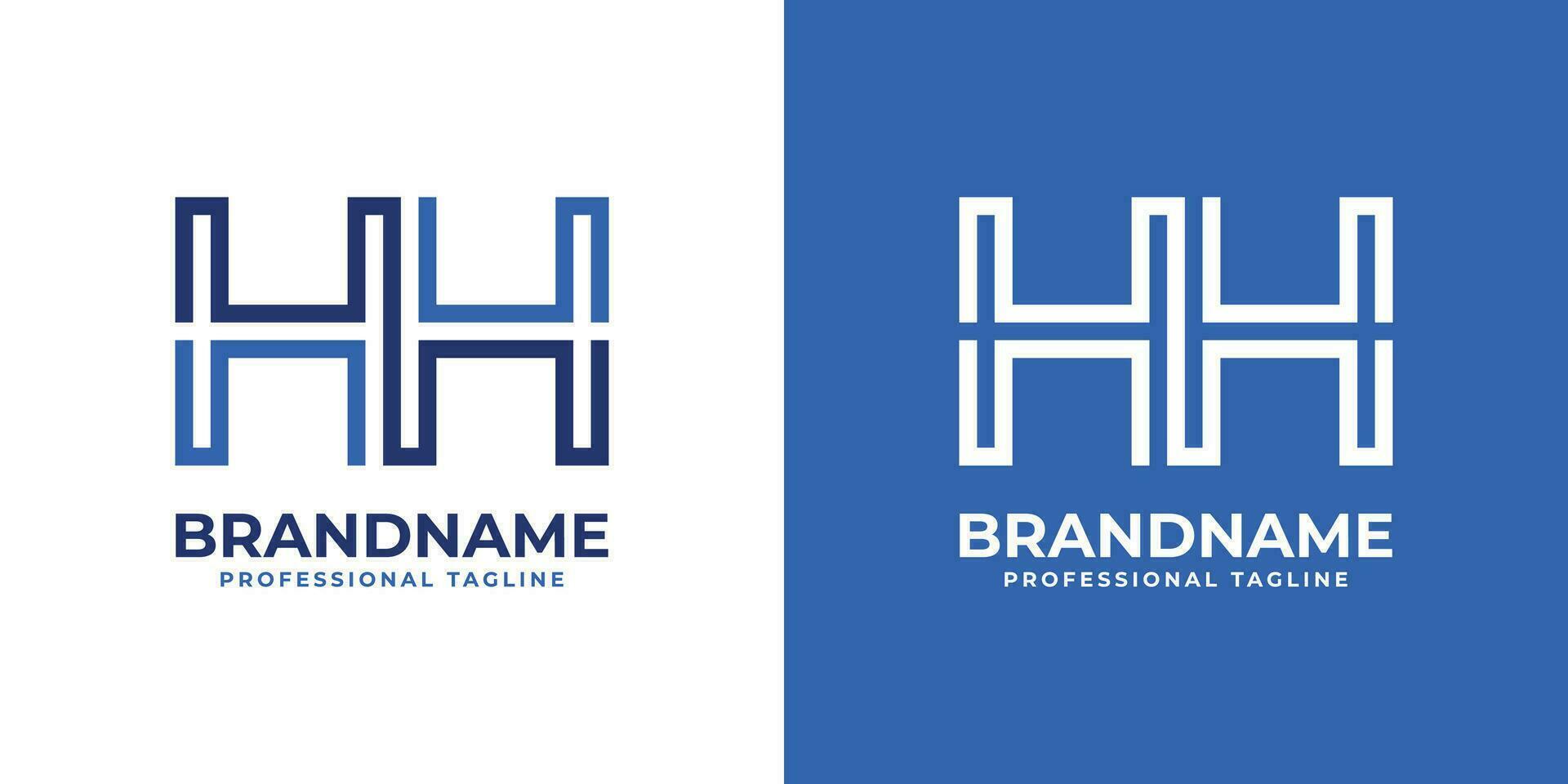 lettre hh ligne monogramme logo, adapté pour tout affaires avec hh initiales. vecteur