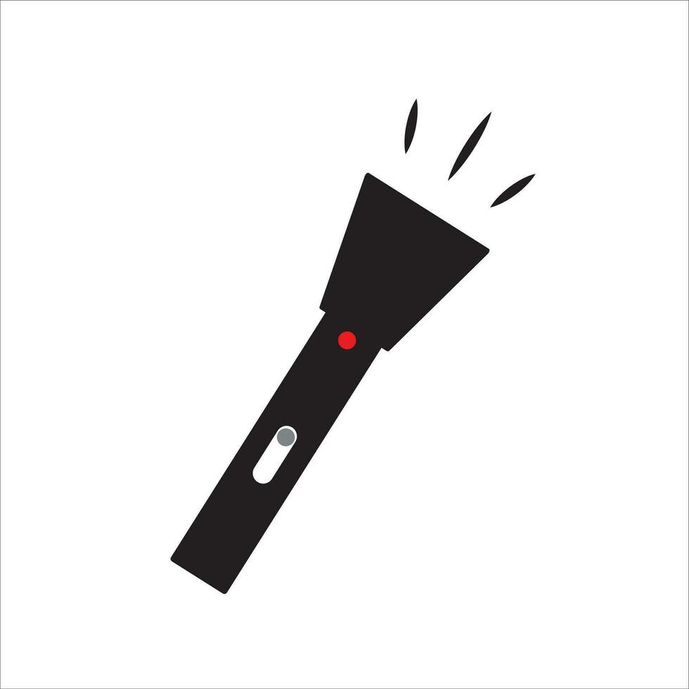 lampe de poche icône vecteur illustration symbole