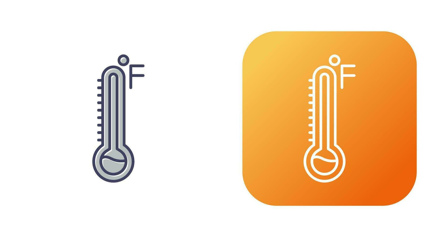 icône de vecteur fahrenheit