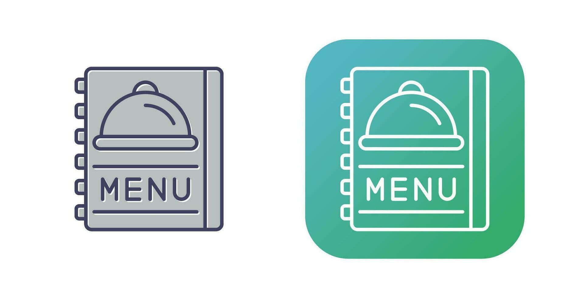 icône de vecteur de menu alimentaire