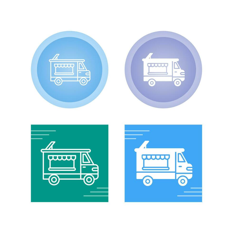 icône de vecteur de camion de boulangerie