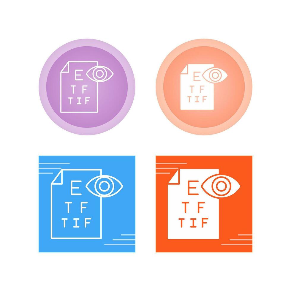 icône de vecteur de test oculaire