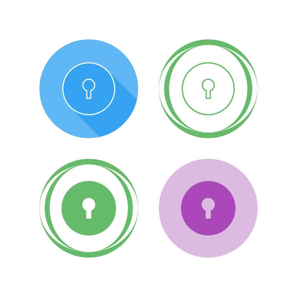 icône de vecteur de trou de serrure