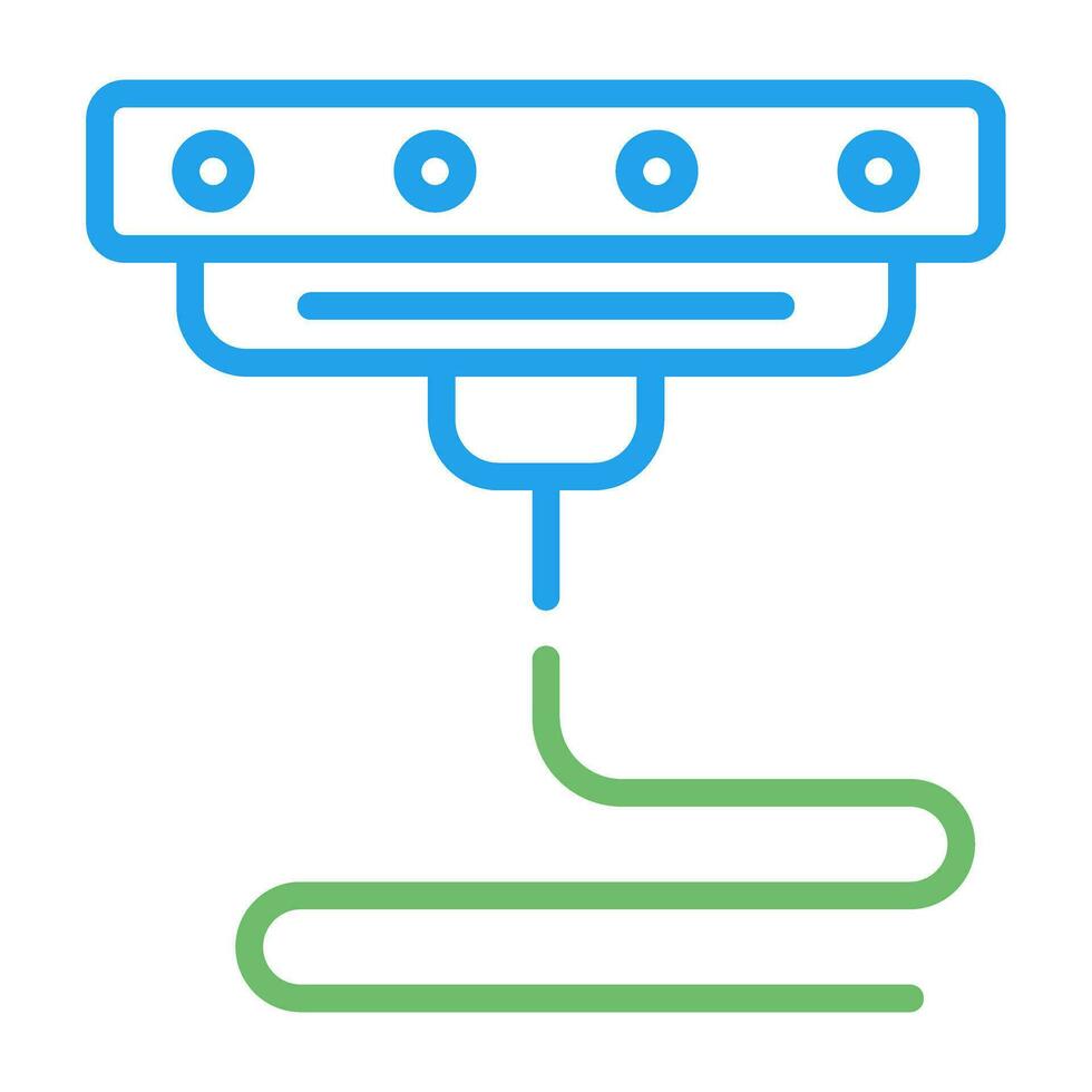 Icône de vecteur d'imprimante 3D