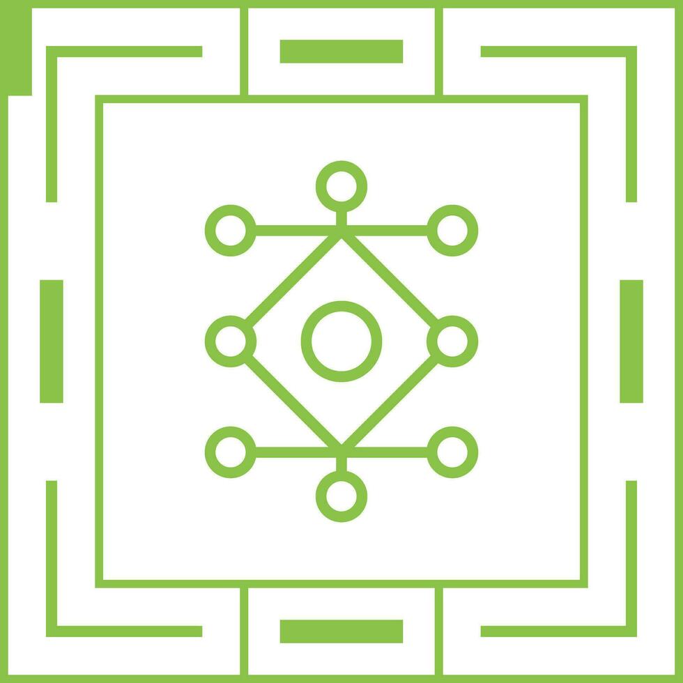 réseau une analyse vecteur icône