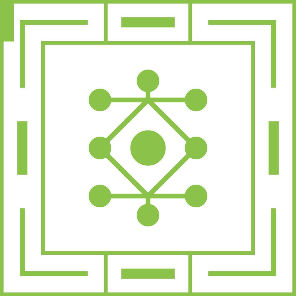 réseau une analyse vecteur icône