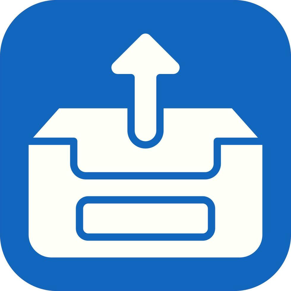 icône de vecteur de boîte d'envoi