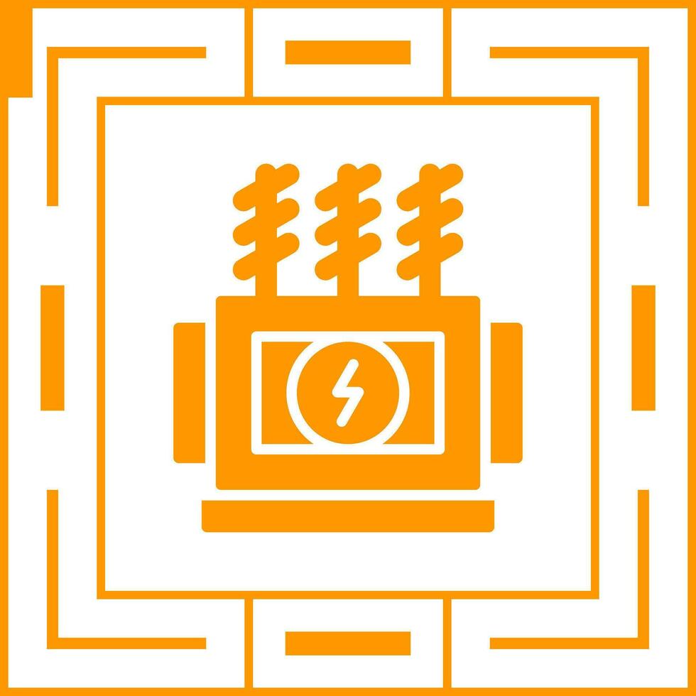 Puissance transformateur vecteur icône