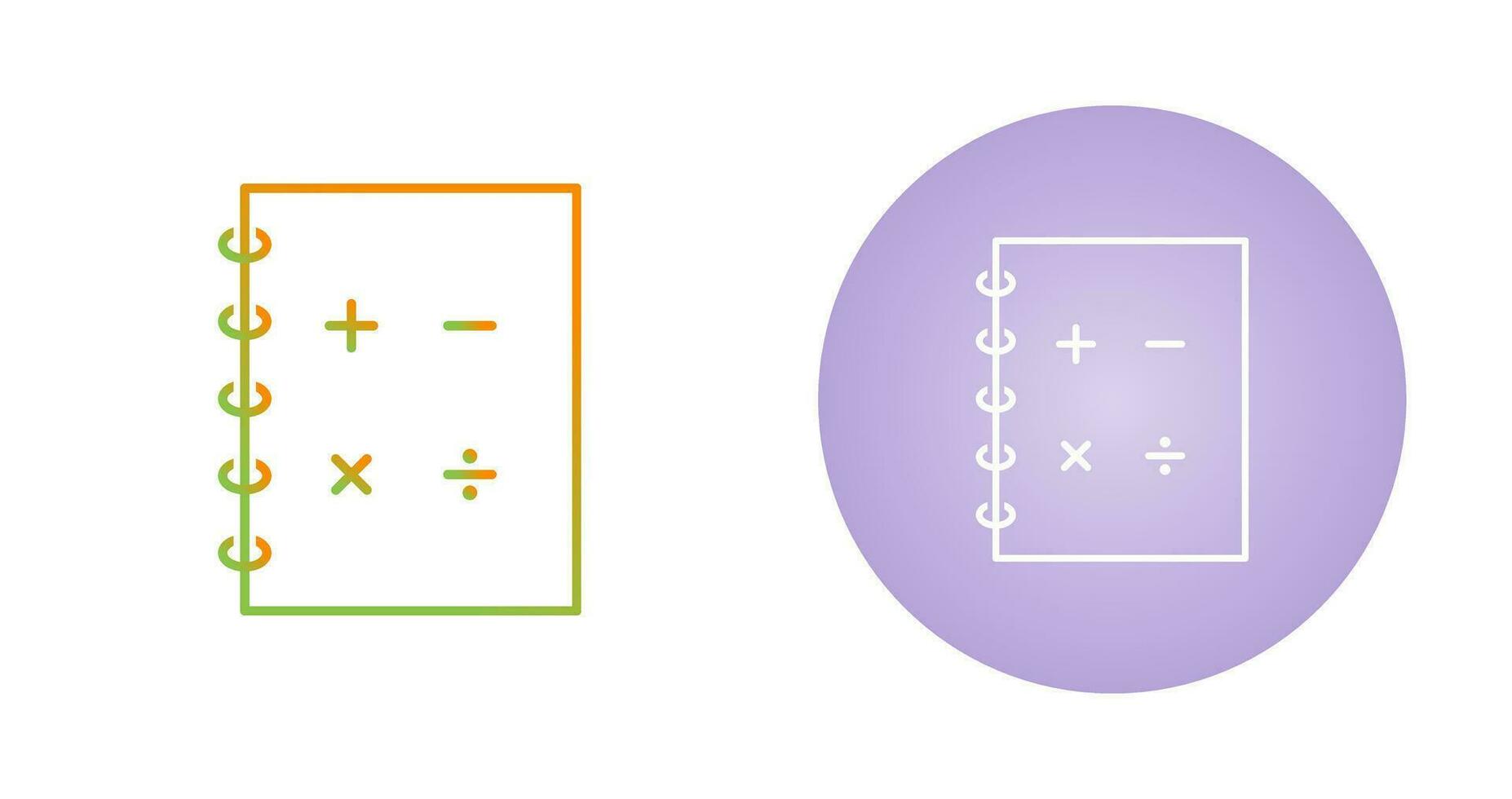 icône de vecteur de mathématiques