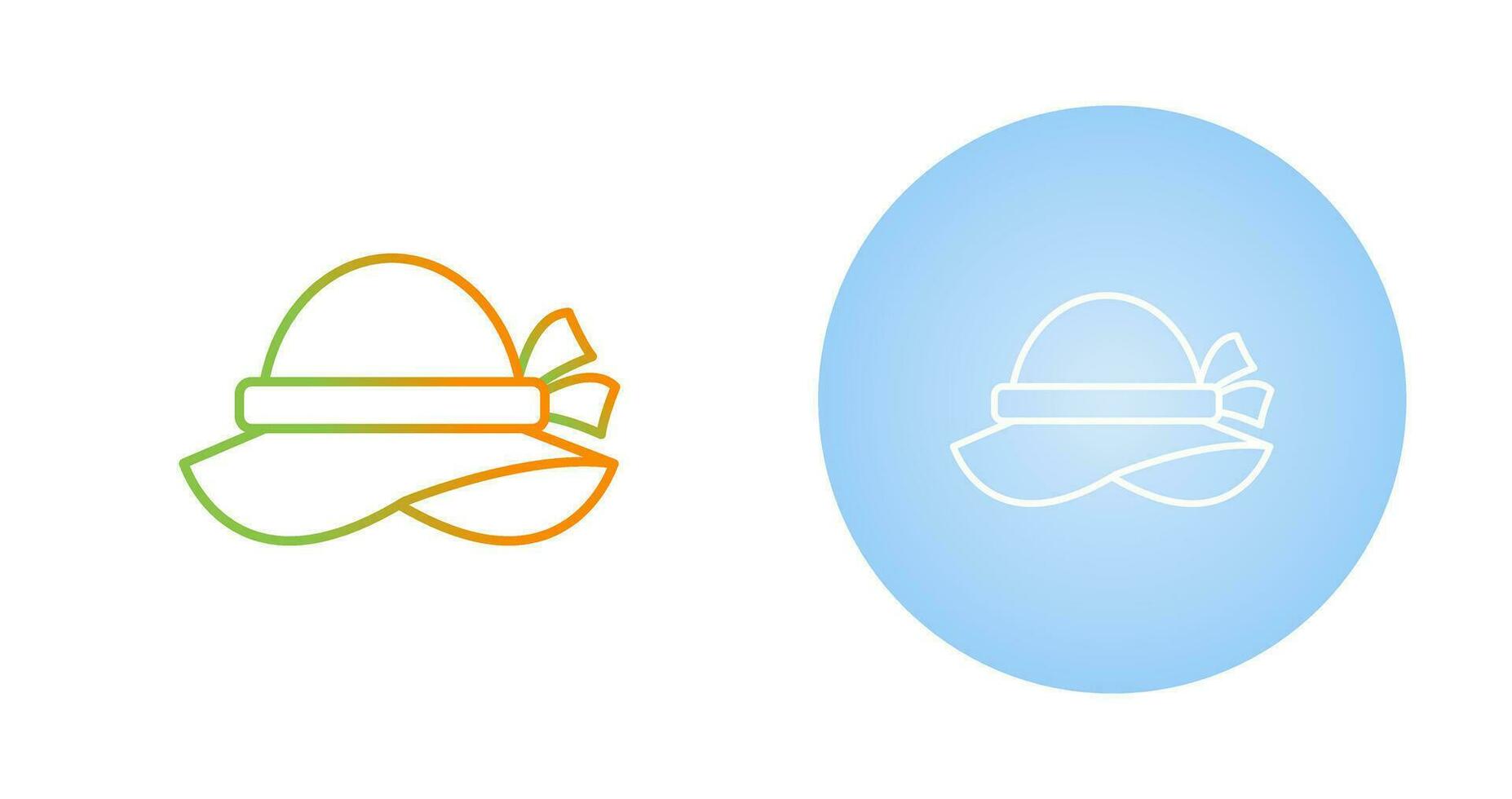 icône de vecteur de chapeau pamela