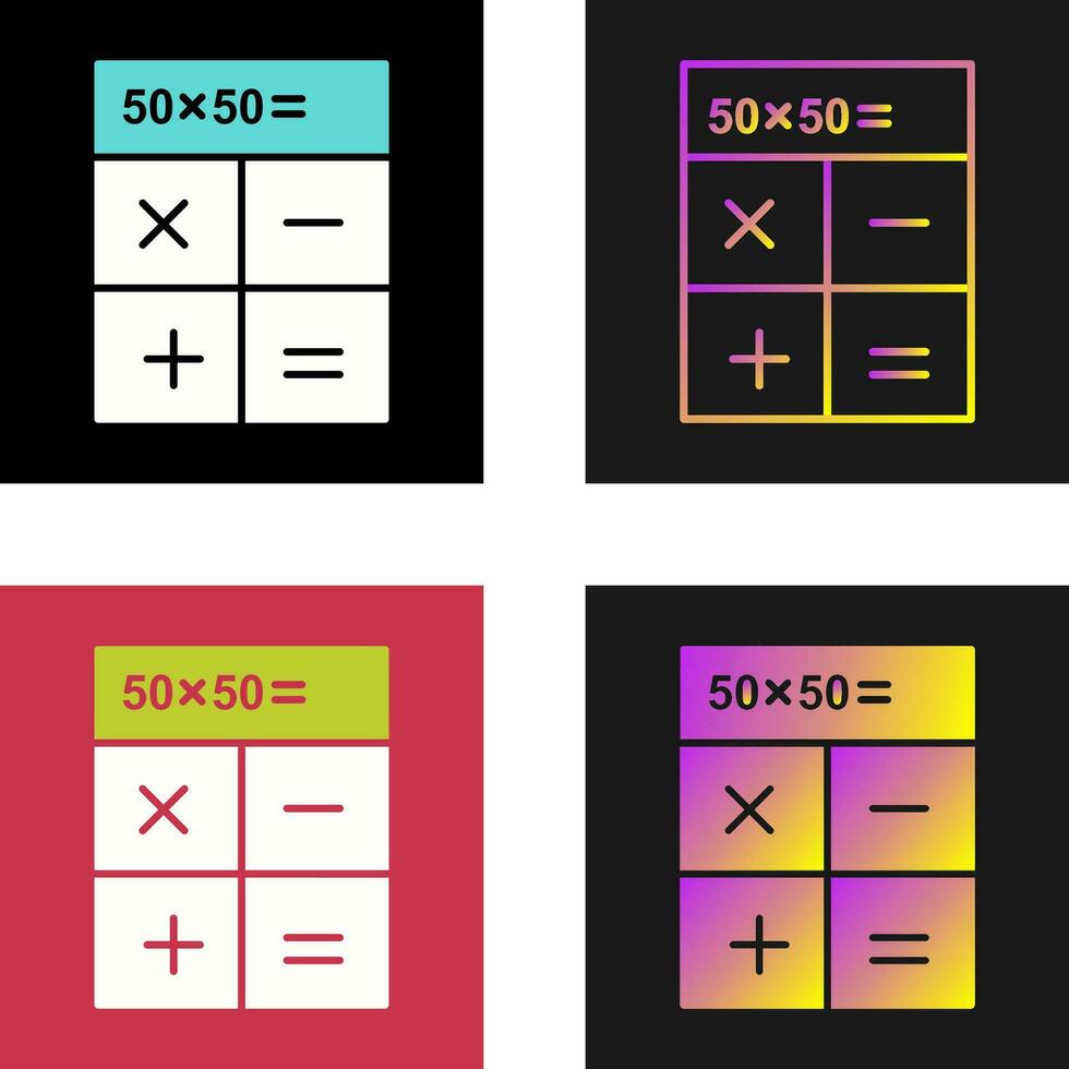 icône de vecteur de calculs