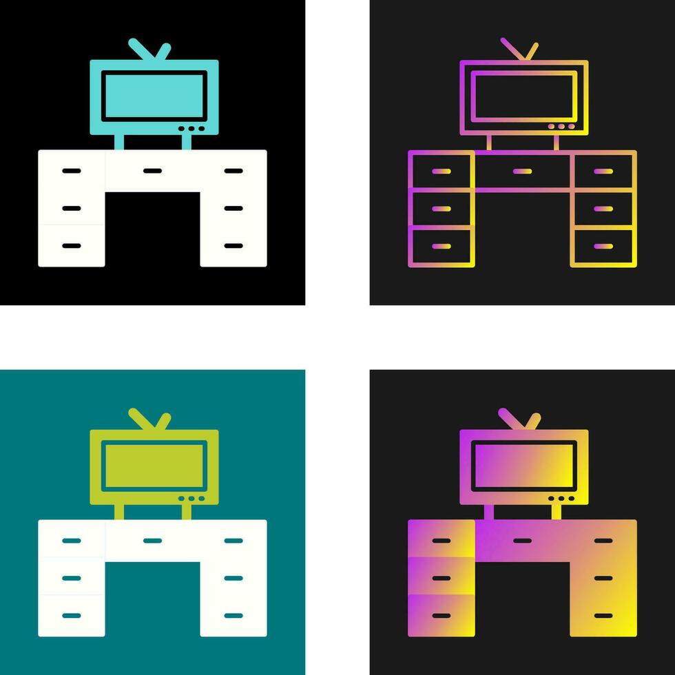 téléviseur avec icône vectorielle vecteur