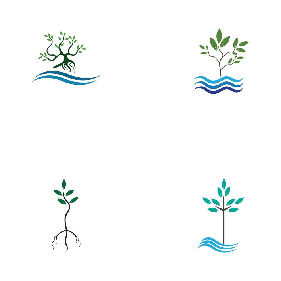 mangrove logo symbole vecteur