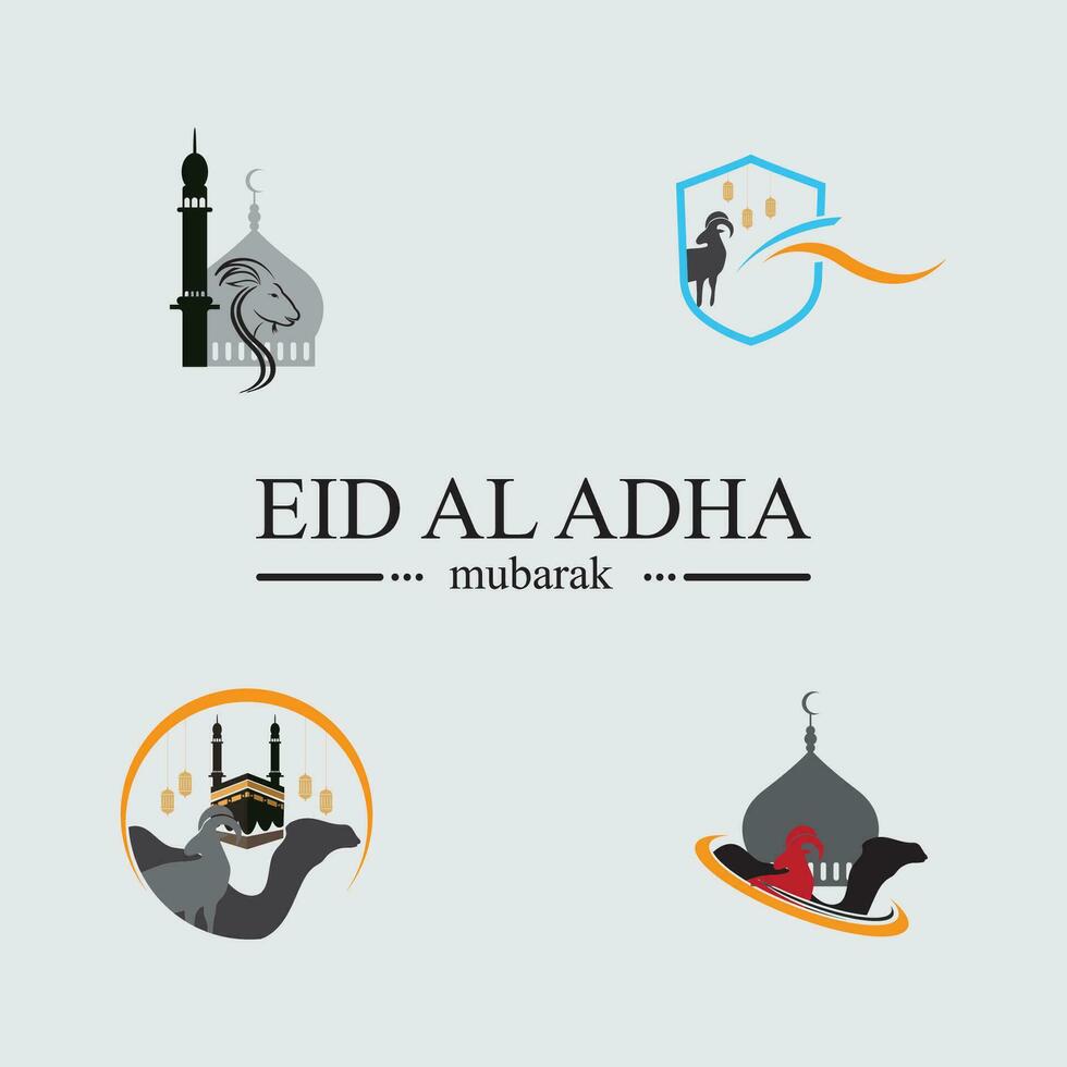 eid Al adha logo et symbole vecteur