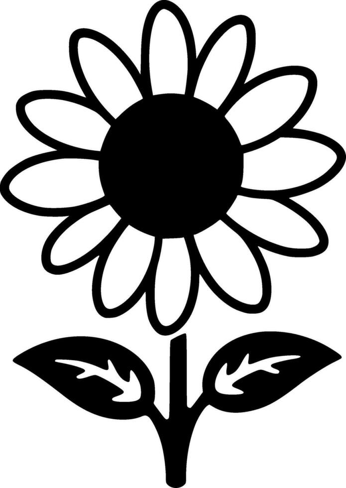 fleur - minimaliste et plat logo - vecteur illustration