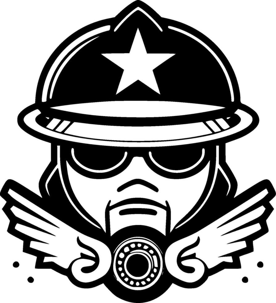 militaire - haute qualité vecteur logo - vecteur illustration idéal pour T-shirt graphique