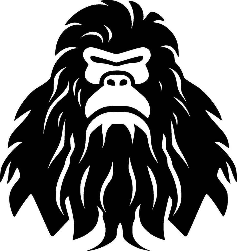 bigfoot - minimaliste et plat logo - vecteur illustration