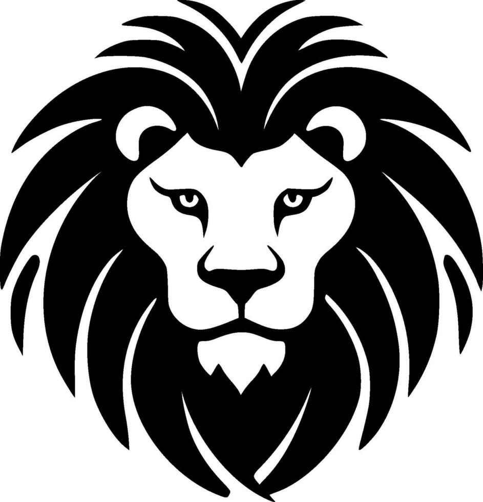 Lion - minimaliste et plat logo - vecteur illustration