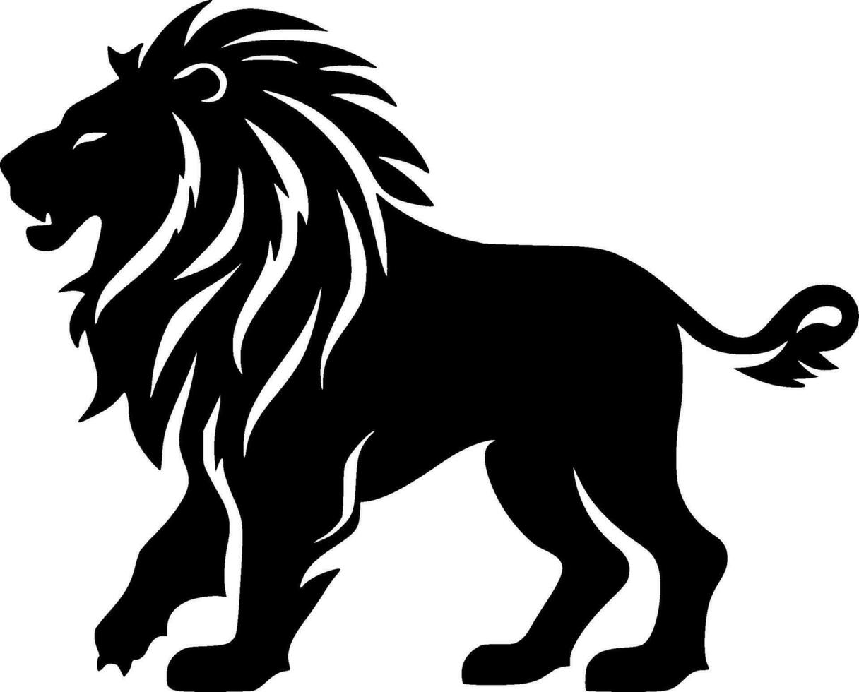 Lion - minimaliste et plat logo - vecteur illustration