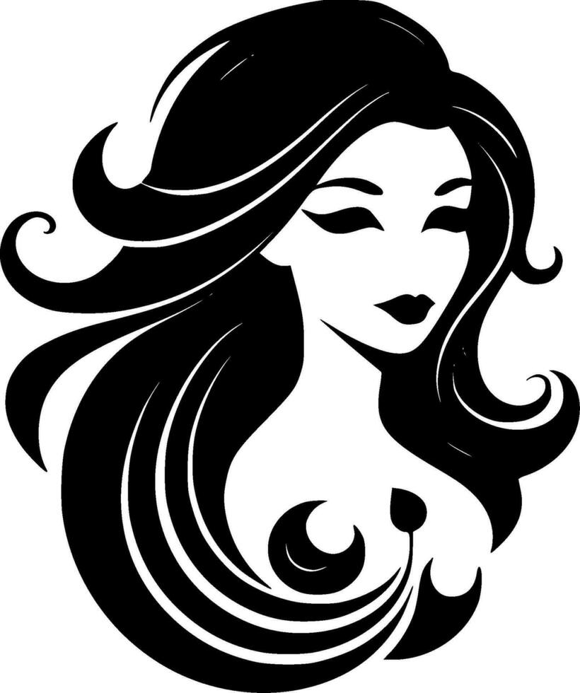 Sirène - minimaliste et plat logo - vecteur illustration